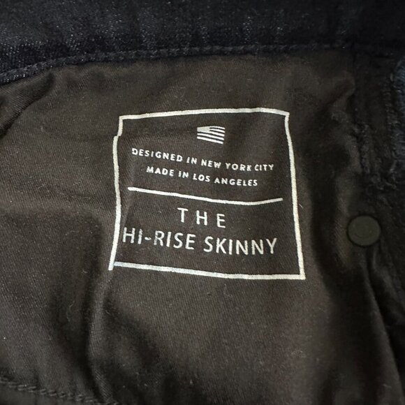 AYR The Hi-Rise Skinny Jeans Dark Blue Wash 27 x 26 #7950 - Picture 10 of 12